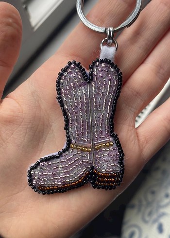 El Yapımı Boncuklu Kovboy Çizmesi - Görsel 2