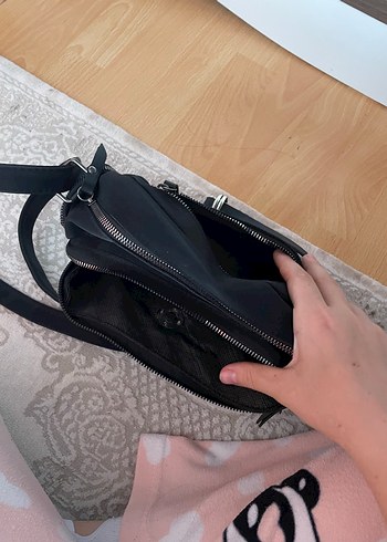 Diğer Siyah Baskılı Kadın Çapraz Çanta