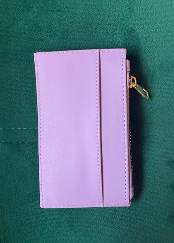 Lila Deri Fermuarlı Kadın Cüzdanı - Görsel 2