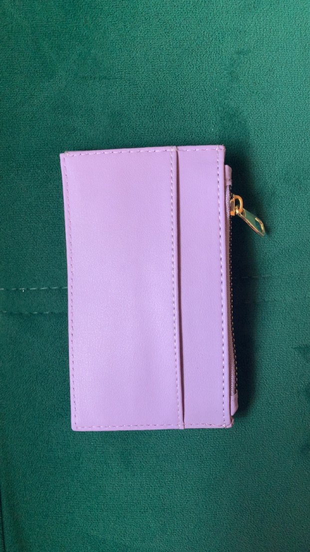 Lila Deri Fermuarlı Kadın Cüzdanı - Görsel 2