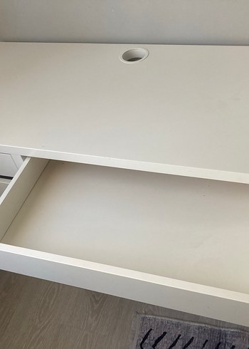 Beyaz Gri Ofis Masası 105x50 cm - Görsel 5