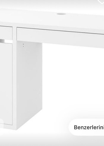 Beyaz Gri Ofis Masası 105x50 cm - Görsel 2