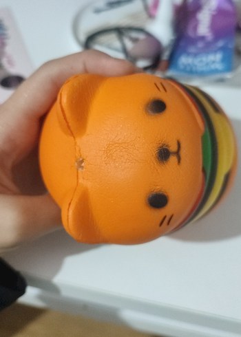 Beden Renkli Kedi Hamburger Squishy