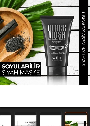 Dr.EA Siyah Arındırıcı Soyulabilir Maske 75 ml - Görsel 4