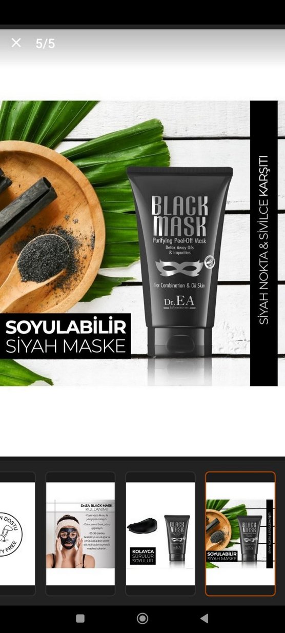 Dr.EA Siyah Arındırıcı Soyulabilir Maske 75 ml - Görsel 4
