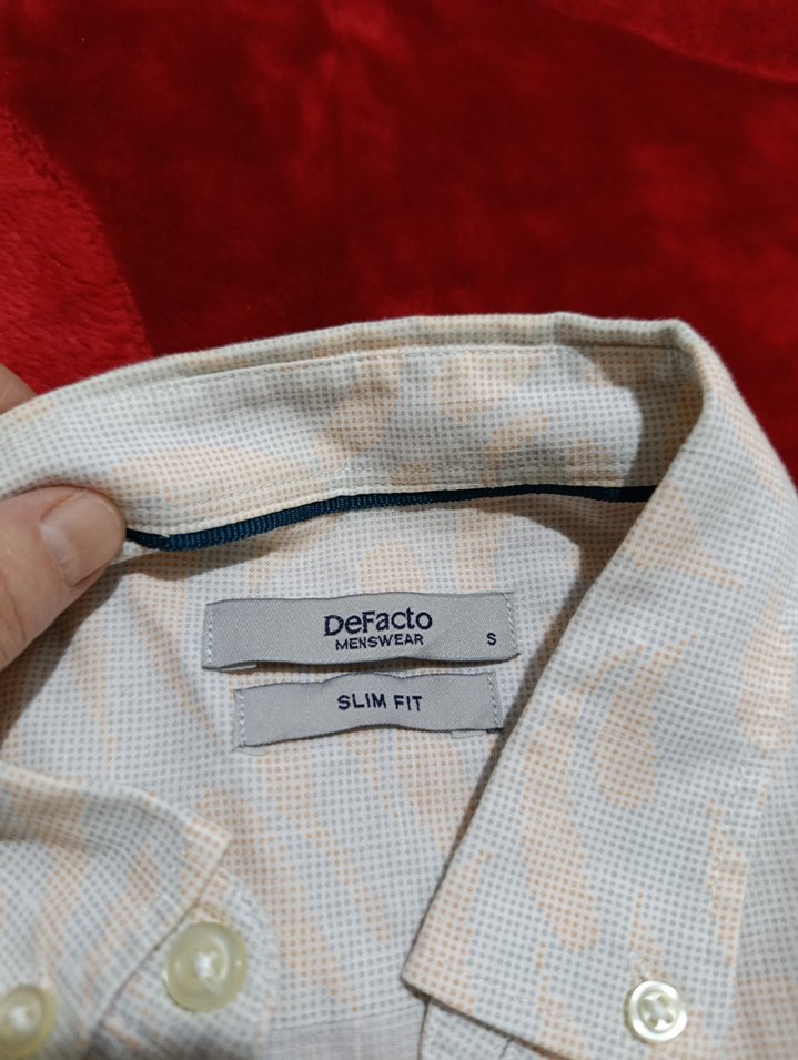 Uzun Kollu Beyaz Keten Erkek Gömlek - Görsel 2