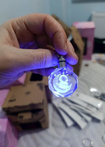 Renkli Boncuklu Kadın Anahtarlık - Görsel 6