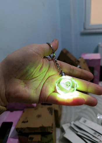 Renkli Boncuklu Kadın Anahtarlık - Görsel 4