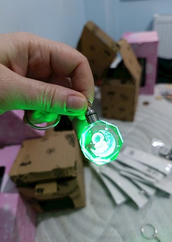 Renkli Boncuklu Kadın Anahtarlık - Görsel 9