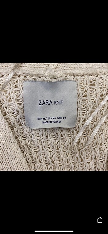 m Beden Zara hırka