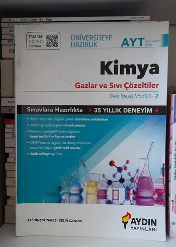 Kimya AYT Gazlar ve Sıvı Çözeltiler Hazırlık Kitabı
