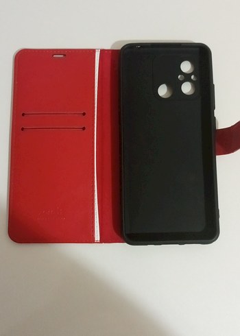 Koyu Kırmızı kapaklı Telefon Kılıfı