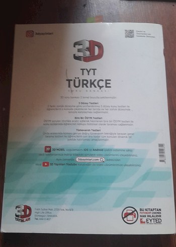 Beden TYT Türkçe 3D Soru Bankası