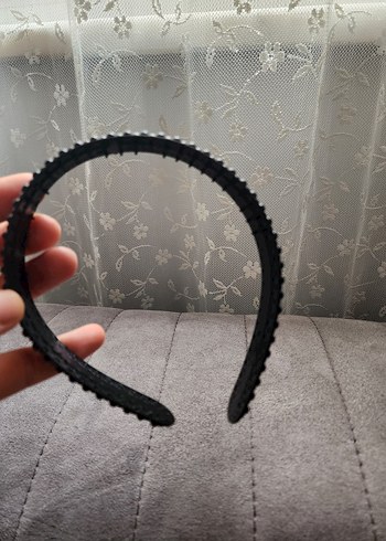 Accessorize Boncuk Detaylı Siyah Punk Saç Bandı