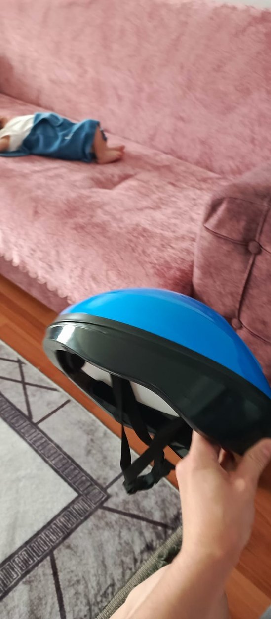 Mavi Minimalist Kask - Görsel 3