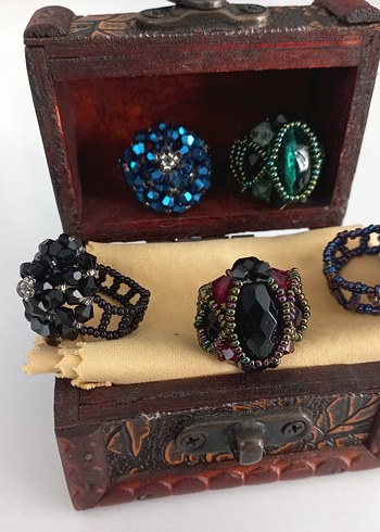 Bohem Tarzı Kadın Yüzük Seti - Görsel 19