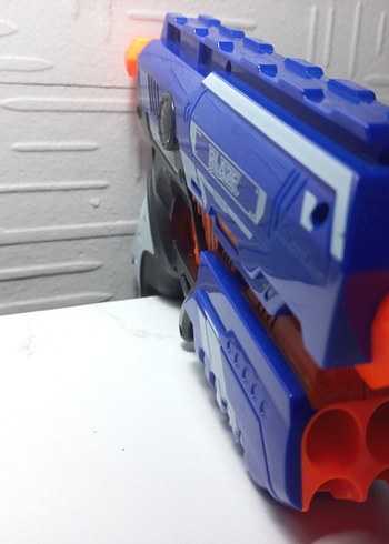 Mavi Renkli Blaze Storm marka sünger mermili Oyuncak Tabanca - Görsel 5