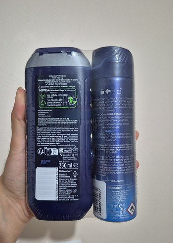 Nivea Men Fresh Active Deodorant ve Sport Duş Jeli Seti - Görsel 2