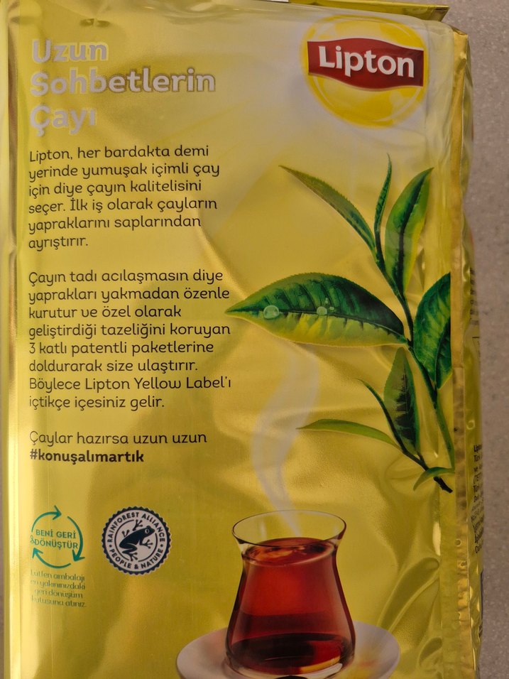Lipton Yellow Label 1000g Siyah Çay - Görsel 3