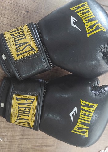 Erkek Sarı Deri Everlast Boks Eldiveni