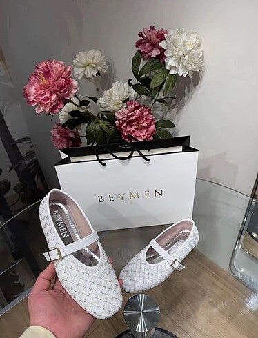 Beymen örgü model beyaz babet