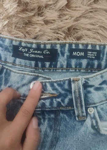 Diğer Kadın Mavi Bol Kesim Denim Pantolon