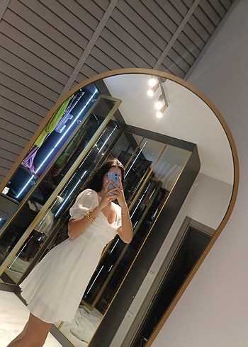 Beyaz Straplez Mini Gelinlik - Görsel 4