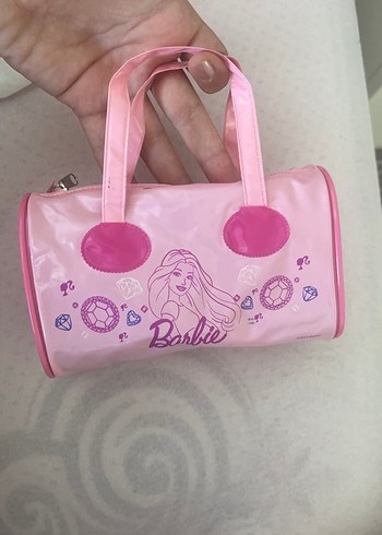 Pembe Barbie Çocuk saç seti çantasıyla beraber