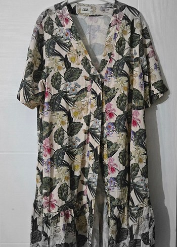 Kadın Çok Renkli Bohem Uzun Kimono