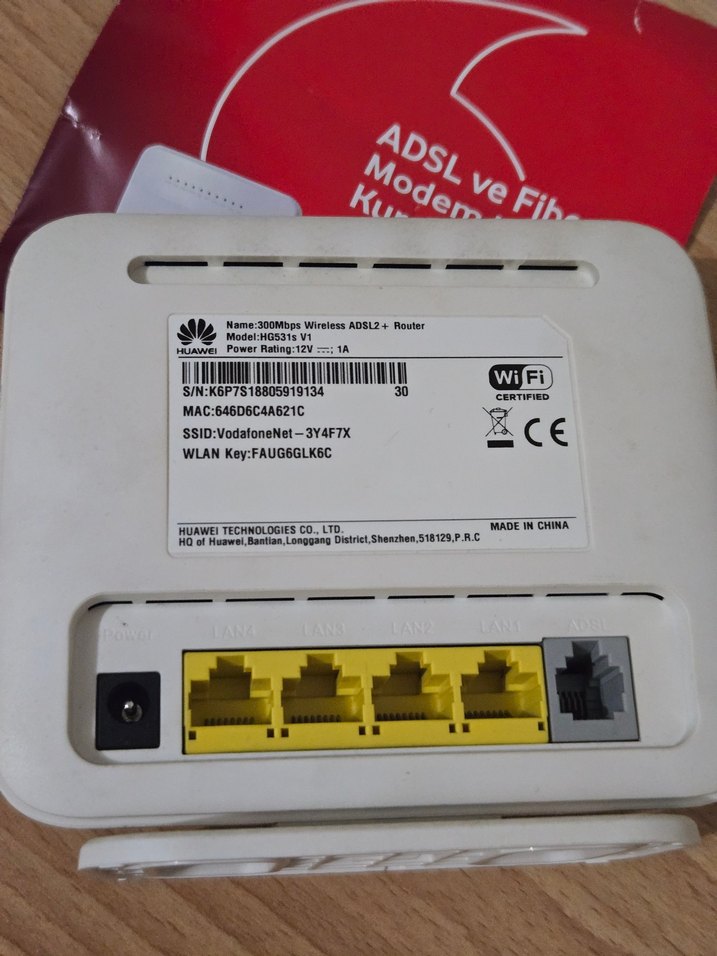 Vodafone Beyaz Modem ve Kurulum Kılavuzu - Görsel 2