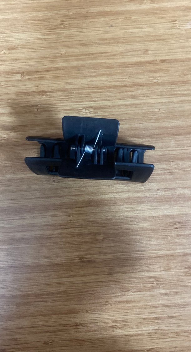 Siyah Minimalist Tokalı Saç Tokası - Görsel 2