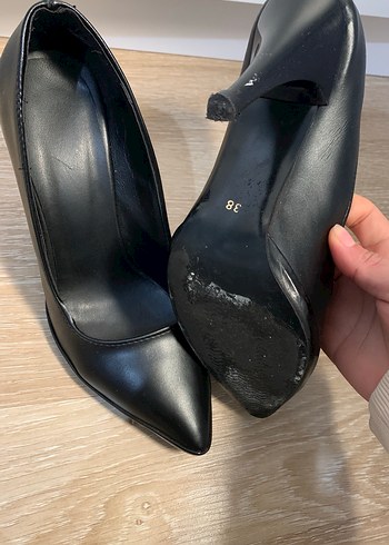 Kadın siyah stiletto - Görsel 4