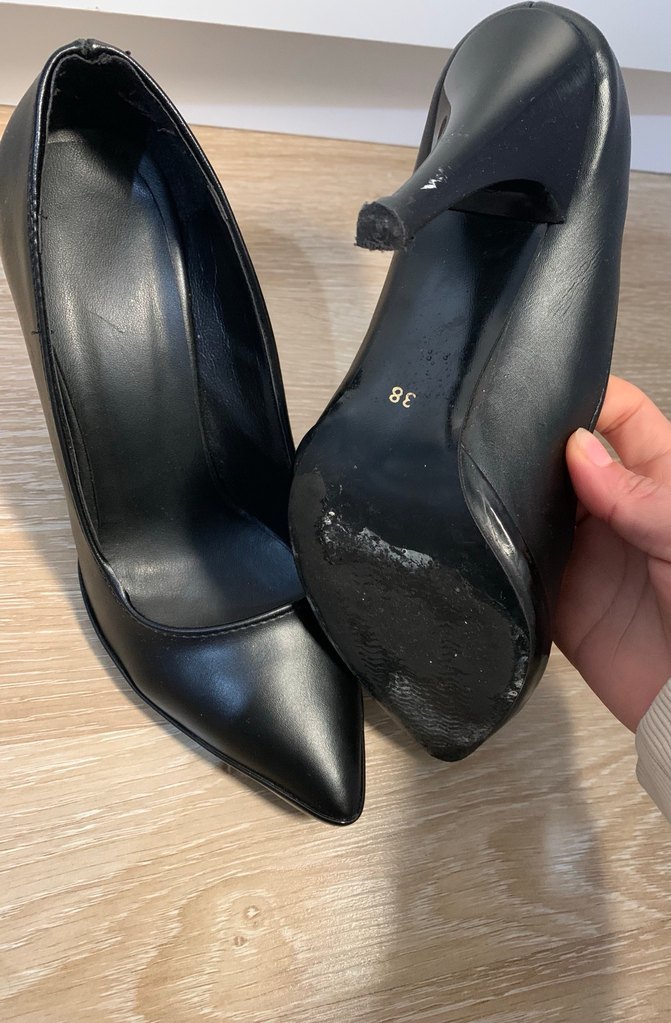 Kadın siyah stiletto - Görsel 4