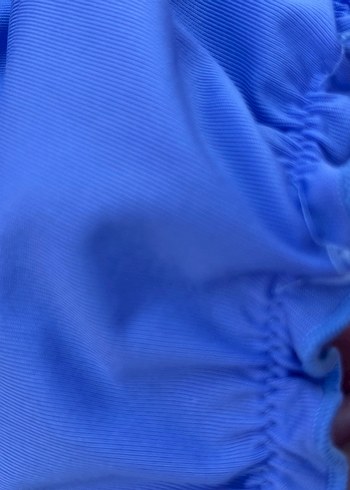 s Beden mavi Renk Calzedonia Mavi Fırfırlı İpli Mini Bikini