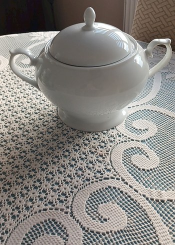 Beyaz Kapaklı Seramik Çorba Kasesi - Görsel 2