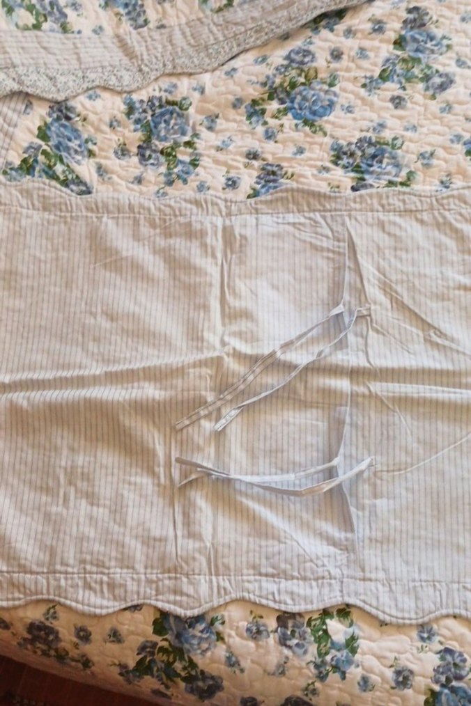 Mavi Çiçek Desenli Pastel Yatak Örtüsü - Görsel 5