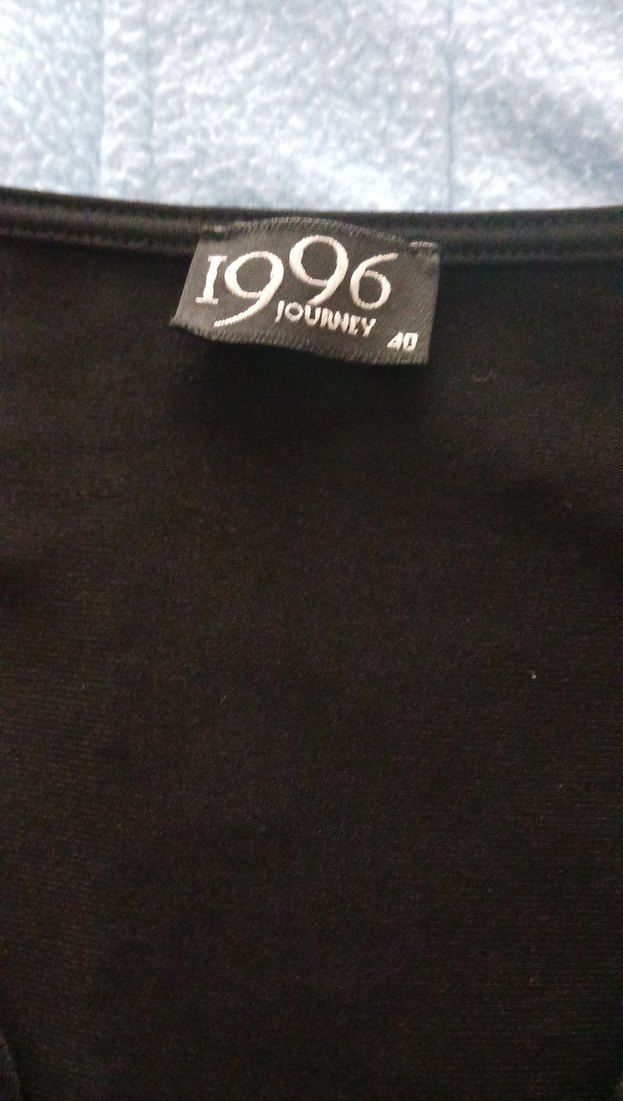 Siyah  V Yaka Uzun Kollu bayan Bluzu - Görsel 3