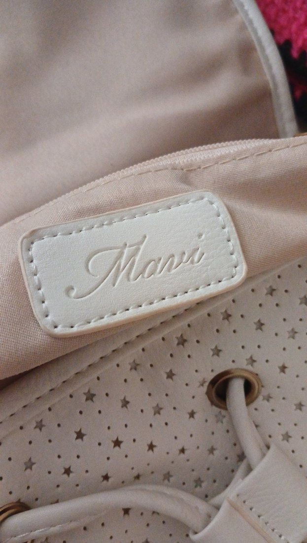 Beyaz  Bohem Sırt Çantası Püsküllü - Görsel 4