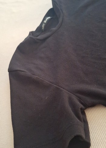 s Beden siyah Renk Kadın Crop