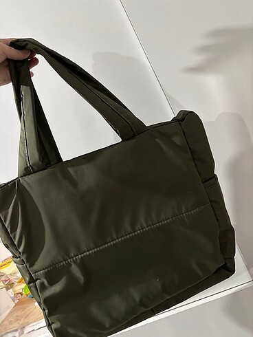 Mango puffer shopper çanta