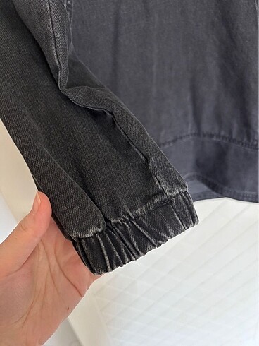 l Beden siyah Renk Manuka denim sweat tunik