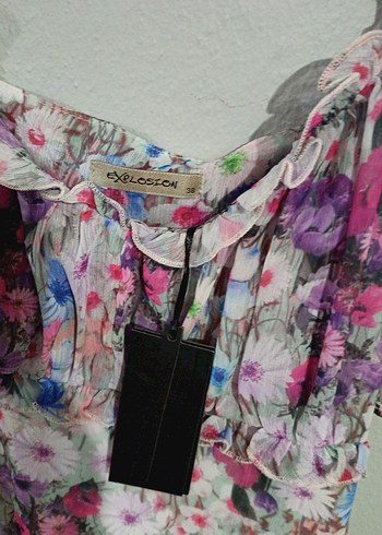 Çiçek Desenli Bohem Elbise - Görsel 3