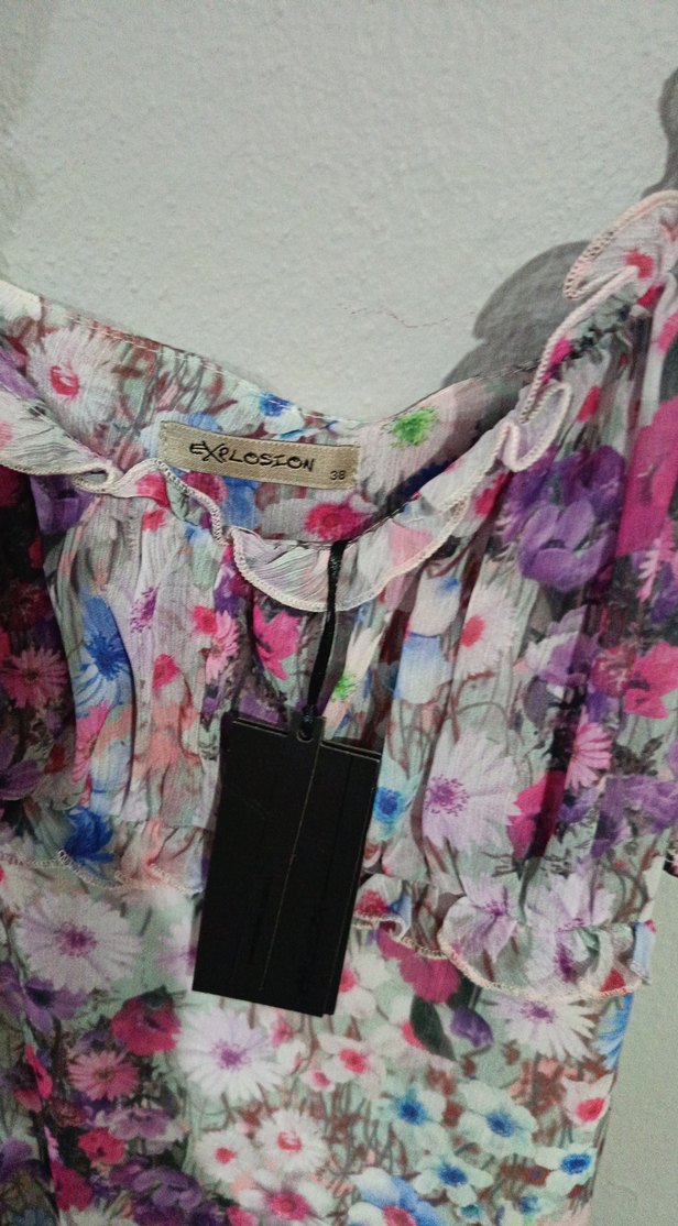 Çiçek Desenli Bohem Elbise - Görsel 3