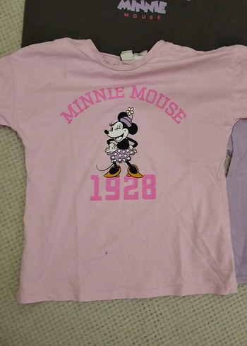 Kız Çocuk Pembe Baskılı Kısa Kollu Tişört - Görsel 2