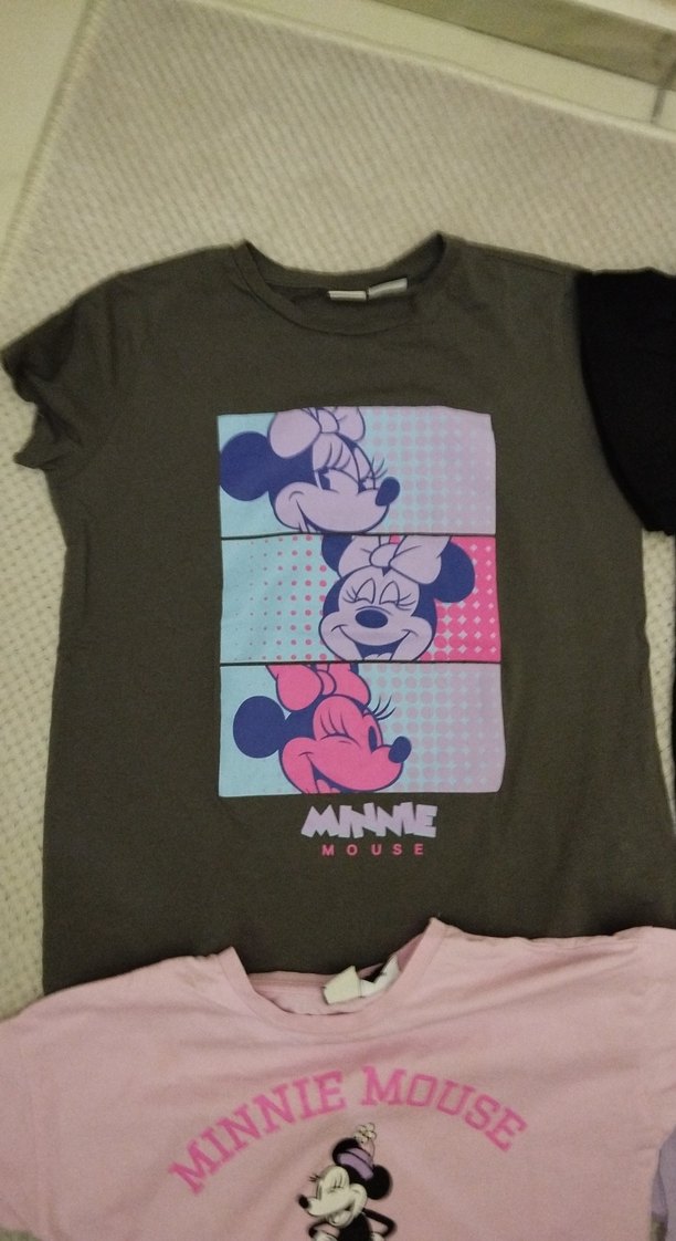 Kız Çocuk Pembe Baskılı Kısa Kollu Tişört - Görsel 5