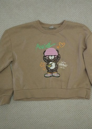 Kız Çocuk Pamuklu Sweatshirtler Mickey Mouse - Görsel 2