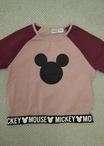 Kız Çocuk Pamuklu Sweatshirtler Mickey Mouse - Görsel 3