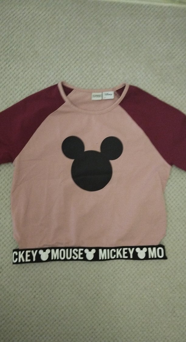 Kız Çocuk Pamuklu Sweatshirtler Mickey Mouse - Görsel 3