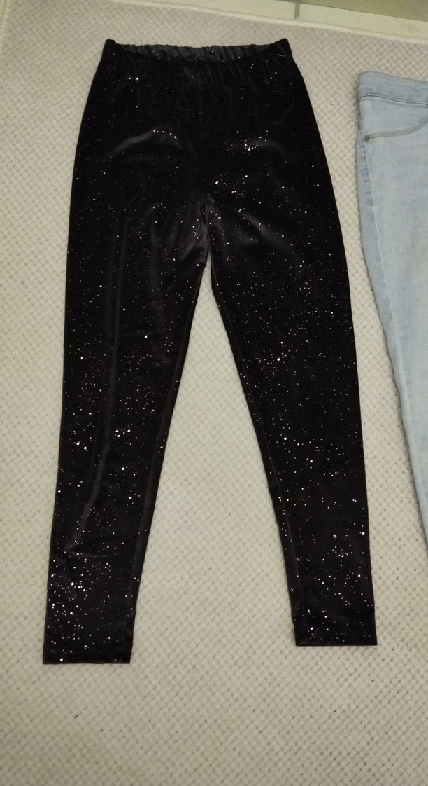 Kız Çocuk Parlak Siyah Tayt - Görsel 2