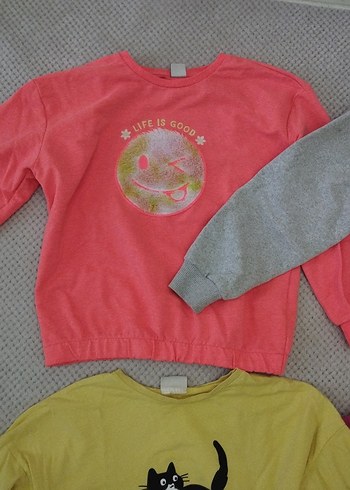 Kız Çocuk Renkli Uzun Kollu Tişört - Görsel 2